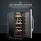 Ivation 12-Bottle Thermoelectric Wine Cooler, Stainless Steel Freestanding Wine Fridge